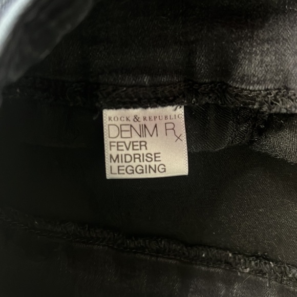 Rock & Republic Denim Rx Leggings | Black | A13 - Picture 6 of 9